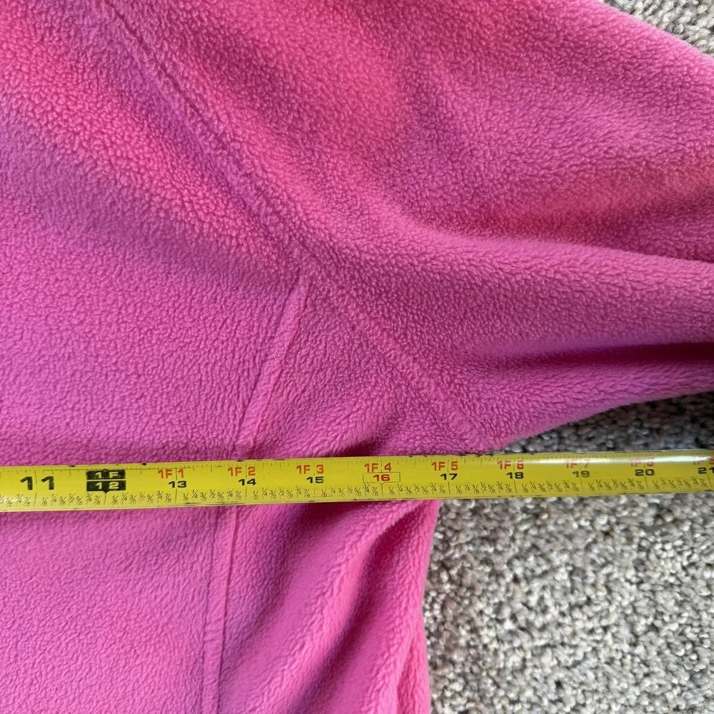 Columbia Fleece Jacket Girls Large 14/16 Pink Full Zip Lightweight Warm Outdoor